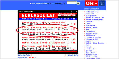 Peinliche Panne im ORF-Teletext