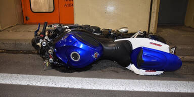 Biker (30) crasht in Tunnel in Wien