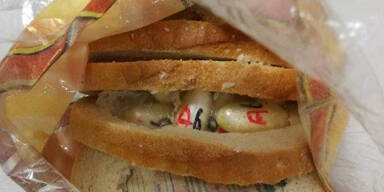 Kurier versteckt Kokain in Sandwich