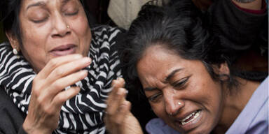Pakistan weinende Frauen