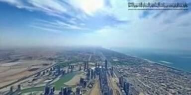 360°-Ausblick von welthöchstem Gebäude