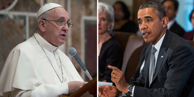 Papst  Franziskus Barack Obama