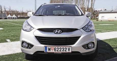 Vienna Vikings testen den Hyundai ix35