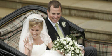 Queen-Enkel Peter Phillips heiratete in Windsor