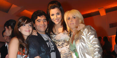 photopress diego maradona 45 geburtstagsfeier mit familie