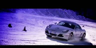 Porsche-Fahrkurs im Schnee