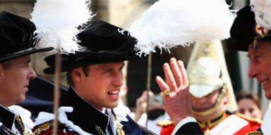 Prinz William erhält den Hosenbandorden