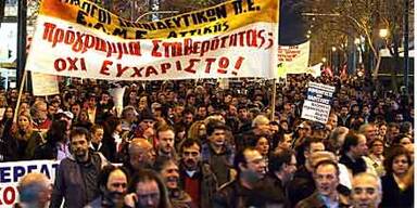 Gewaltsame Proteste in Athen