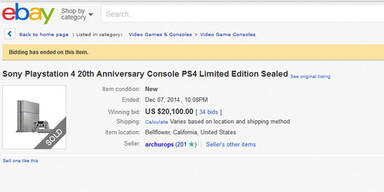 PS4-Sonderedition erzielt Rekord-Preise