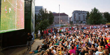 Public Viewing: Wien im Fußball-Fieber