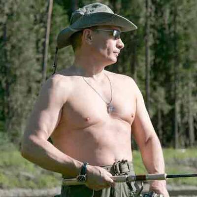 Putins muskulöser Oberkörper