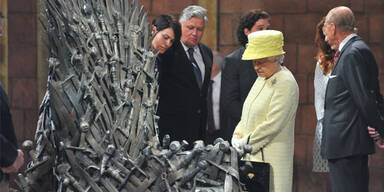 Queen am Set von Game of Thrones