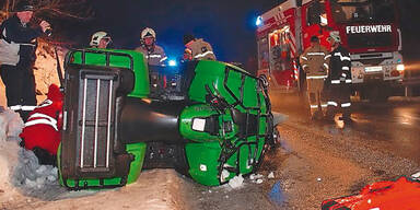 Quad-Horror: Lenker (32) von Fahrzeug erdrückt