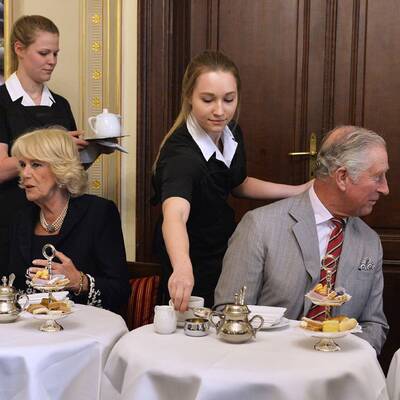 Prinz Charles & Camilla: Torte beim Demel