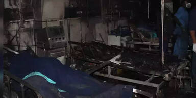 Brand auf Intensivstation: Fünf Corona-Patienten tot