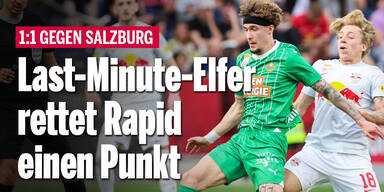 Last-Minute-Elfer rettet Rapid einen Punkt