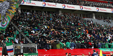 Rapid-Fans rockten Leverkusen