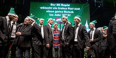 Rapid-Weihnachtsfeier als Riesen-Show