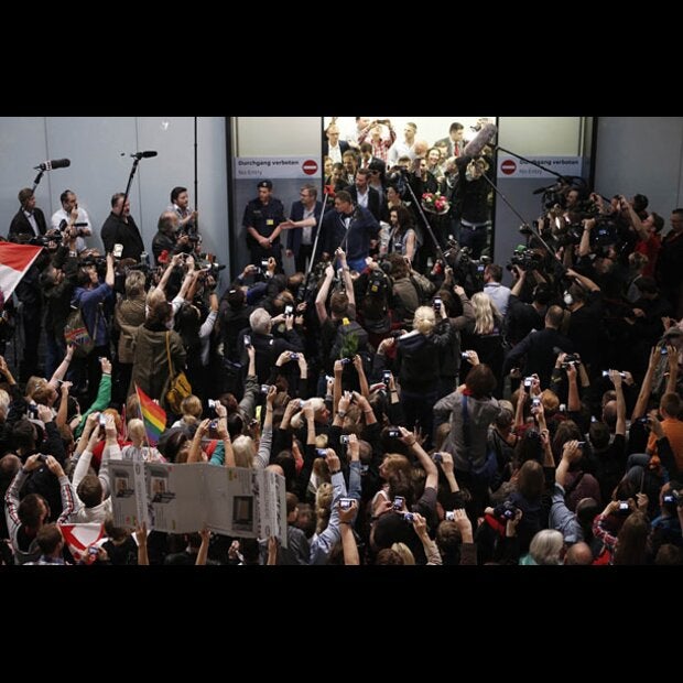 So jubelnd wurde Conchita Wurst empfangen