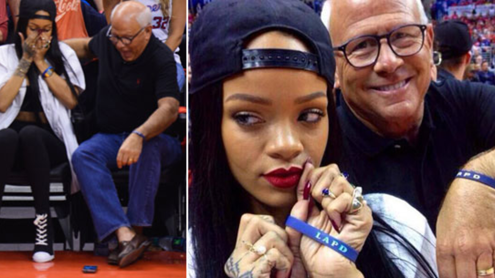 Cara Delevingne und Rihanna beim Basketballspiel