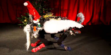Roboter begeistern mit Weihnachtstanz