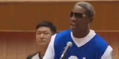 Skurril: Rodman singt für Kim Jong-Un