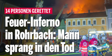 Feuer-Inferno in Rohrbach: Mann (53) sprang in den Tod