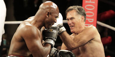 US-Politiker Romney boxte gegen Holyfield