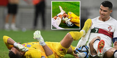 Ronaldo foult slowakischen Keeper brutal