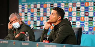 Cristiano Ronaldo bei der EM-Pressekonferenz
