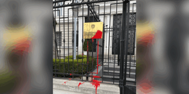 Ermittlungen zu Farbbeutel auf russische Botschaft in Wien