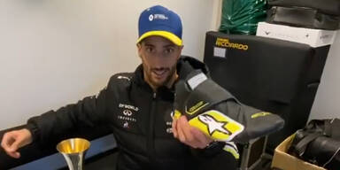 Podiumheld Ricciardo vergaß auf seinen "Shoey"