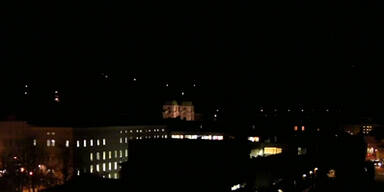 Salzburg nach Bauarbeiten im Dunkeln