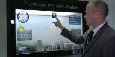 Samsung zeigt Fenster mit Touchscreen