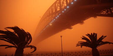 Sandsturm überrollt australische Küste