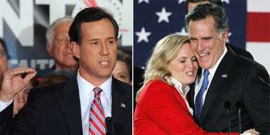 Hype um Außenseiter Santorum, Romney unaufhaltsam
