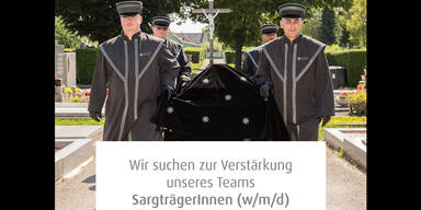 Netz witzelt über Job-Ausschreibung: Bestattung Wien sucht Sargträger