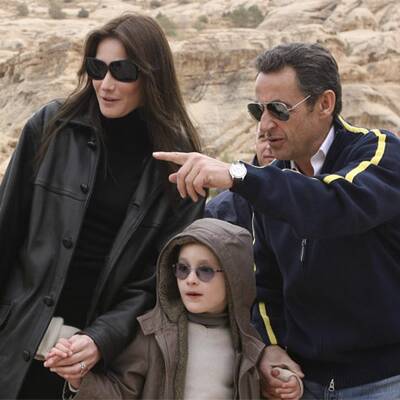 Sarkozy mit Bruni in Jordanien