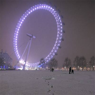 London versinkt im Schnee
