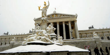 Am Montag kommt Schnee bis nach Wien