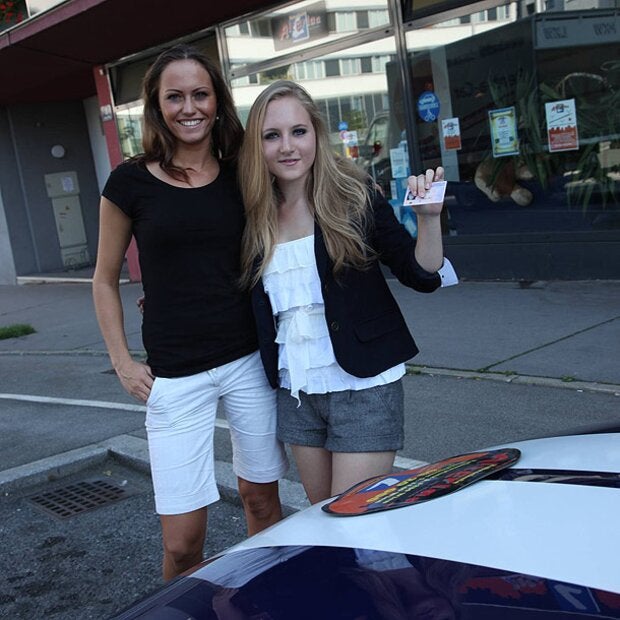 Die stolze Baumeister-Tochter.