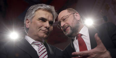 Werner Faymann, Martin Schulz