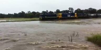 Schwere Hochwasser in South Wales, AUS