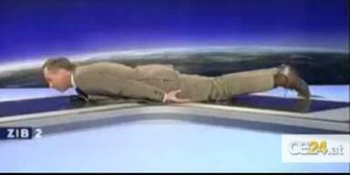 Armin Wolf betreibt planking