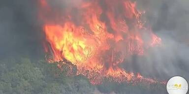 Heftige Waldbrände rund um Oklahoma