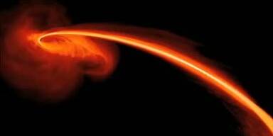 Schwarzes Loch verschlingt einen Stern