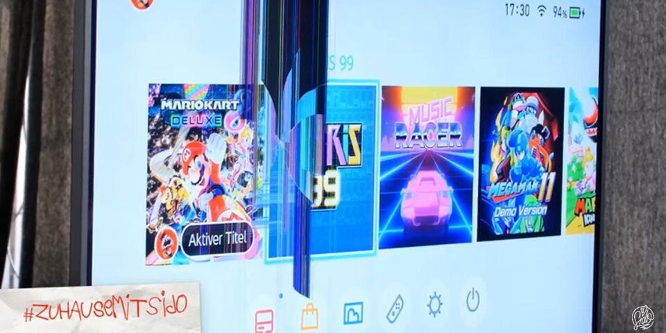 Sido verliert bei Mario Kart und zerstört seinen Fernseher