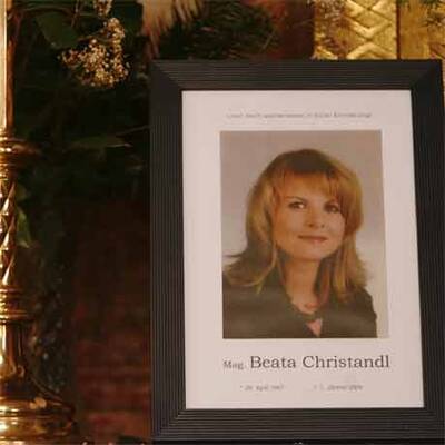 Beerdigung von Beata Christiandl
