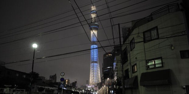 Höchster Fernsehturm der Welt in Tokio
