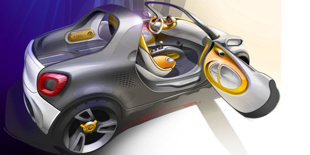 Smart stellt die Pick-up Studie